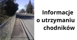 Informacje o utrzymaniu chodników